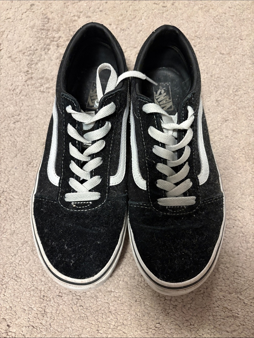 Vans Black & White Old Skool Women's Skate Sneakers